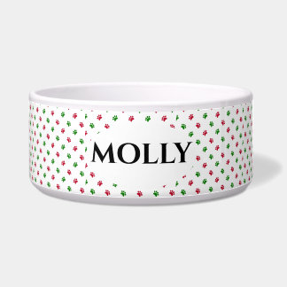 Tigela Estampas de pata de porco de Natal