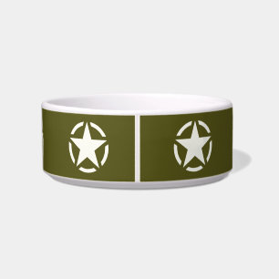 Tigela Estêncil estrelado em Khaki Verde