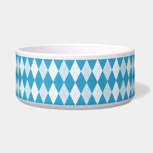 Tigela Estilo Argyle Azul Peacock Forma Diamante Pequena