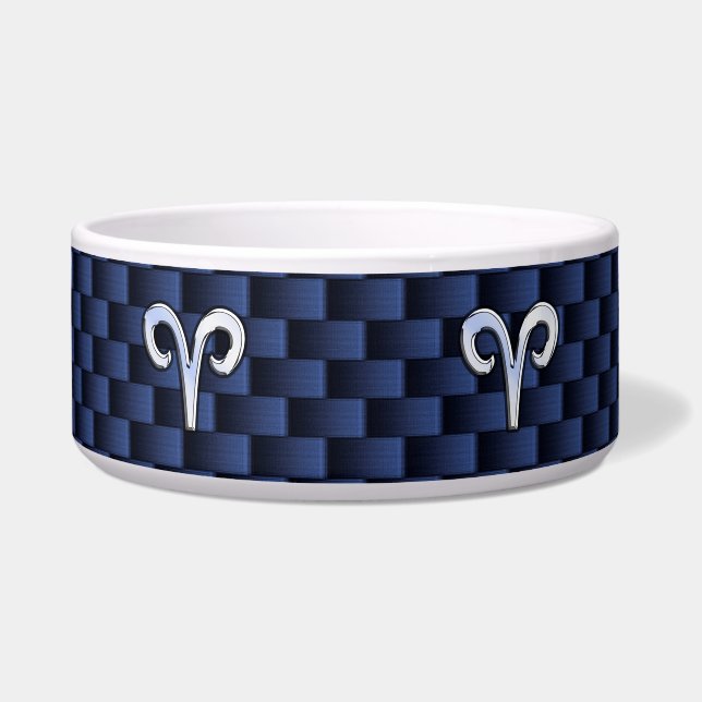 Tigela Estilo de Fibra de Carbono Marinho de Sinal Zodiac (Frente)