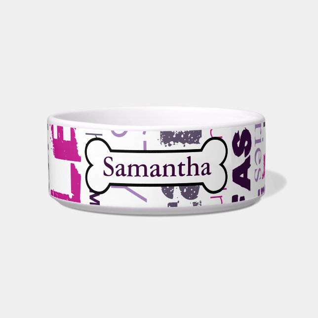 Tigela Estilo de Modelo de Moda Bela Estrela Maga Comida  (Frente)