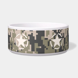 Tigela Estilo Decal de Etiqueta de Estêncil Estelar Camuf