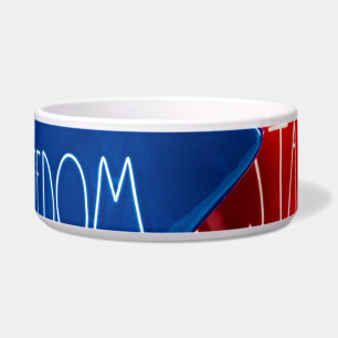 Tigela Estrelas Patrióticas Pet Bowl com Texto de STARS L
