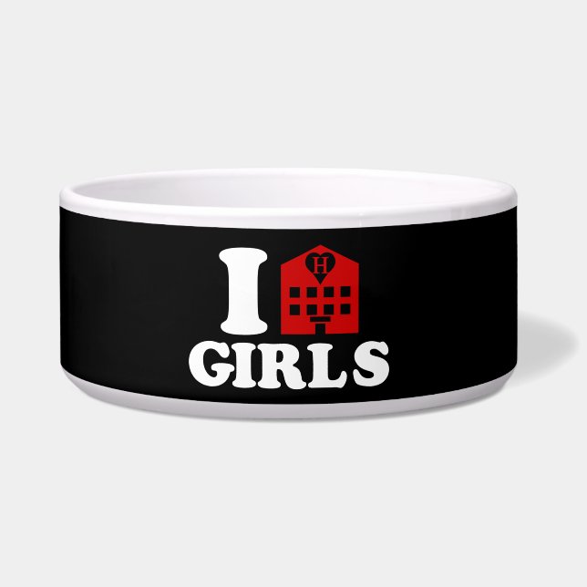 Tigela Eu Adoro Meninas De Hotel (Frente)