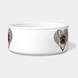 Tigela EU AMO BULLDOGS FRANCESES Cartoon Bonito Puppy no 