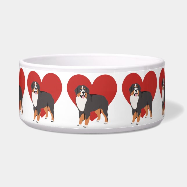 Tigela Eu amo cachorro (Frente)