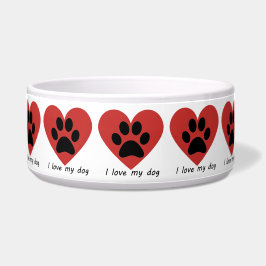 Tigela Eu amo cachorro