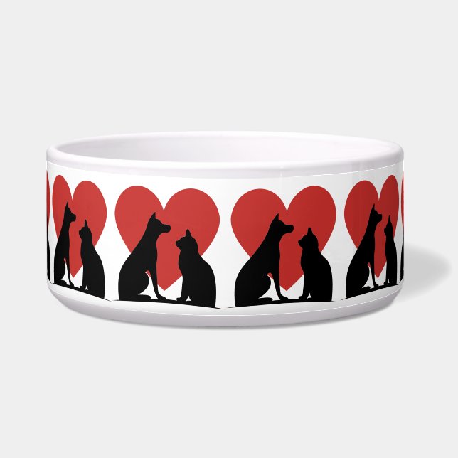 Tigela Eu amo cachorro (Frente)