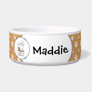 Tigela Eu Amo Meu Avô Bichon Frise Dog