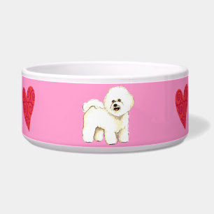 Tigela Eu amo meu Bichon Frise