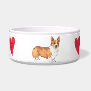 Tigela Eu amo meu Corgi de Galês do Pembroke