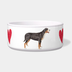 Tigela Eu amo meu maior cão suíço da montanha
