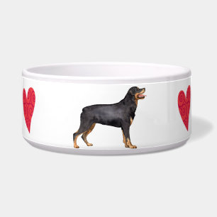 Tigela Eu amo meu Rottweiler