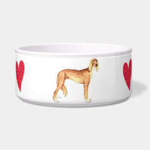 Tigela Eu amo meu Saluki