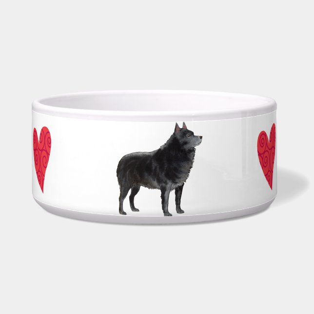 Tigela Eu amo meu Schipperke (Direita)