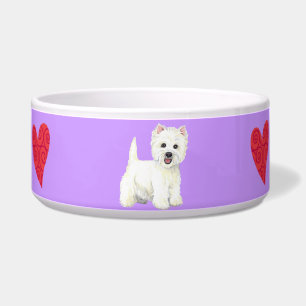 Tigela Eu amo meu Westie