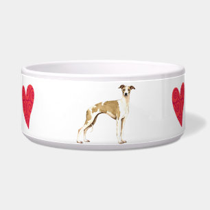 Tigela Eu amo meu Whippet