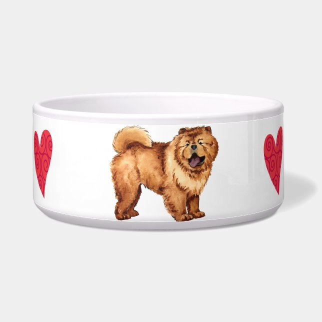 Tigela Eu amo minha comida (Direita)