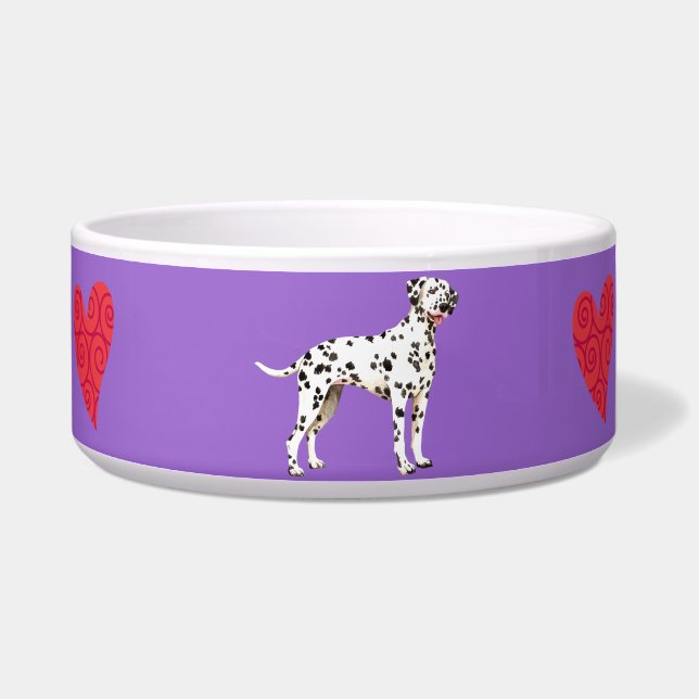 Tigela Eu amo o meu Dalmaciano (Direita)