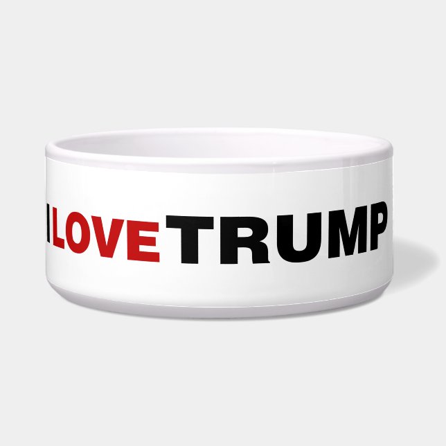 Tigela Eu Amo Trump (Frente)