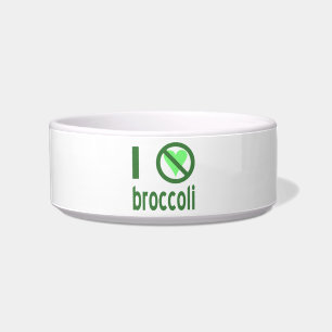Tigela Eu Odeio Brócolis Texto Verde