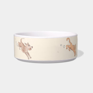 Tigela Executando o Cat & Dog Pet Bowl