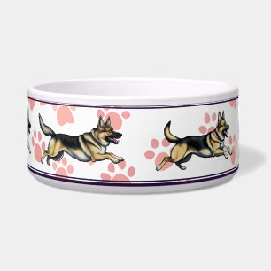 Tigela Executando o German shepherd Bowl