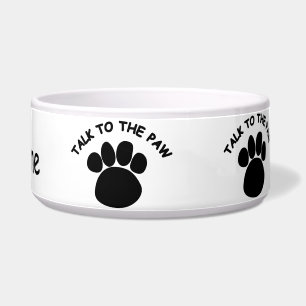 Tigela Fale com o Pet Bowl do Cachorro-Pata