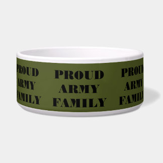 Tigela Família do Exército Orgulhoso de Pet Bowl
