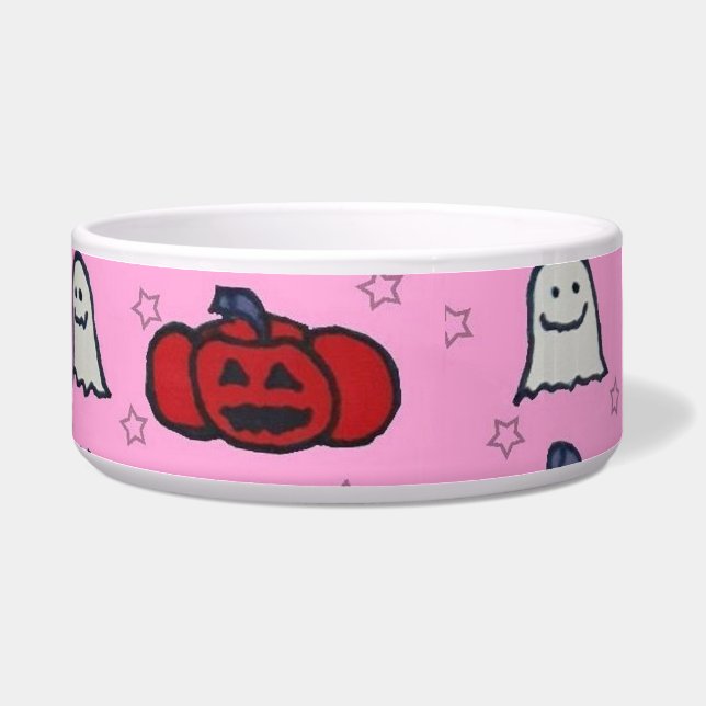 Tigela Fantasmas do Halloween, Morcegos e Jack o Lanterna (Esquerda)