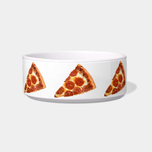 Tigela Fatia de pizza de pepperoni clássica derretida do