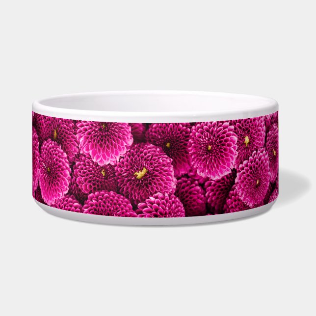 Tigela Fecho da Pet Bowl de Cerâmica de Flor Rosa (Esquerda)