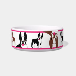 Tigela Feliz Boston Terriers