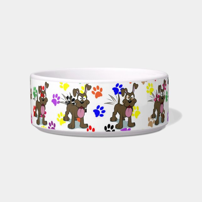Tigela Feliz Cão Pet Bowl (Frente)