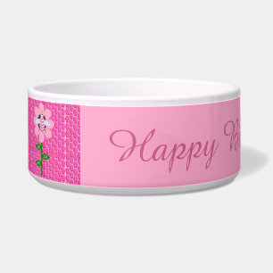 Tigela Feliz Dia da Abelha Menina Rosa Bumblebee de Anive