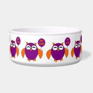 Tigela Feliz Halloween Festa Coruja Pet Bowl