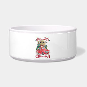Tigela Feliz Natal Vintage Red Papais noeis Caminhão