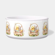 Filhote de Páscoa Bunny Aquarela Primavera Pet