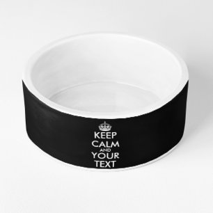 Tigela Fique calmo e continue - Crie o seu