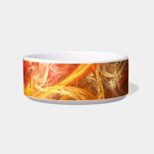 Tigela Firestorm Abstrato Art Cat Bowl