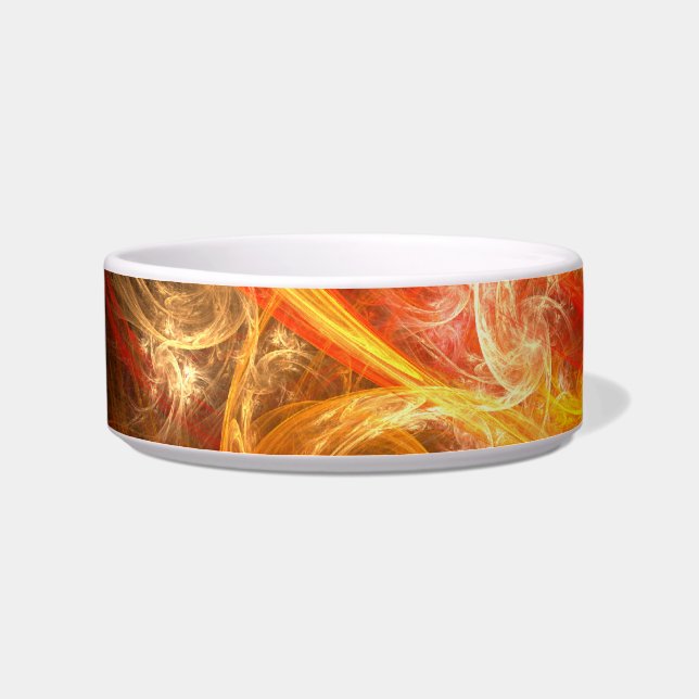 Tigela Firestorm Nova Abstrato Art Cat Bowl (Esquerda)