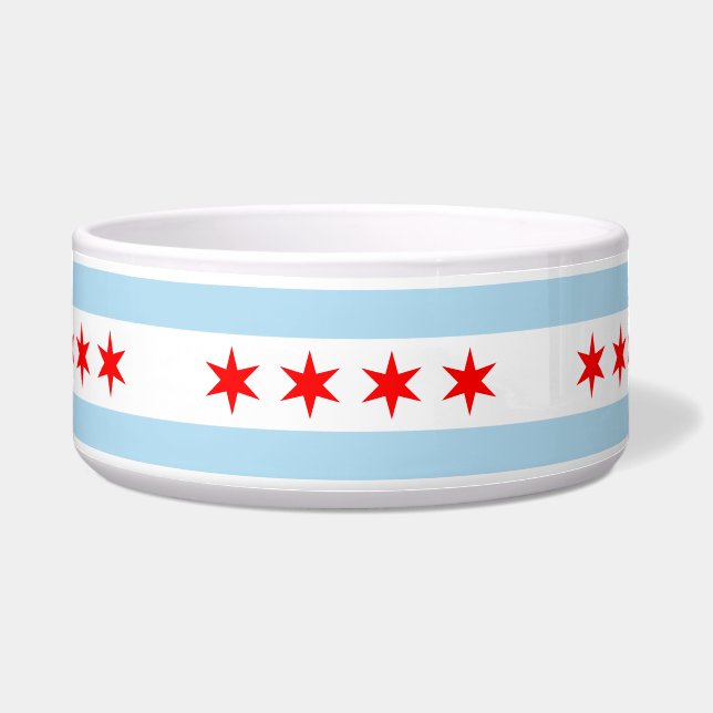 Tigela Flag of Chicago, Illinois Bowl (Frente)