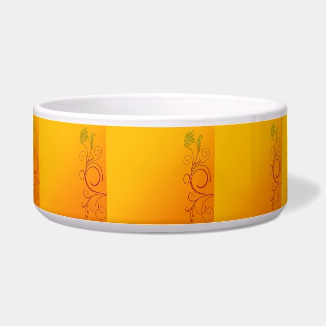 Tigela Flor alaranjada (Frente)