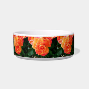 Tigela Flor de rosa laranja
