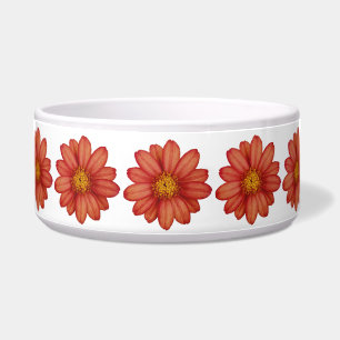 Tigela flor vermelha