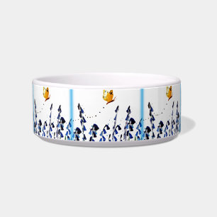 Tigela Floral de Borboleta Bluebells