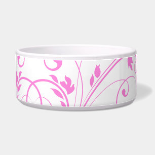Tigela Floral Moderno Puro e Rosa