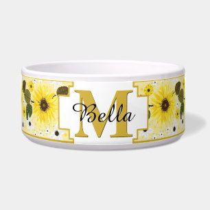 Tigela Floral Tropical Amarelo-girassol