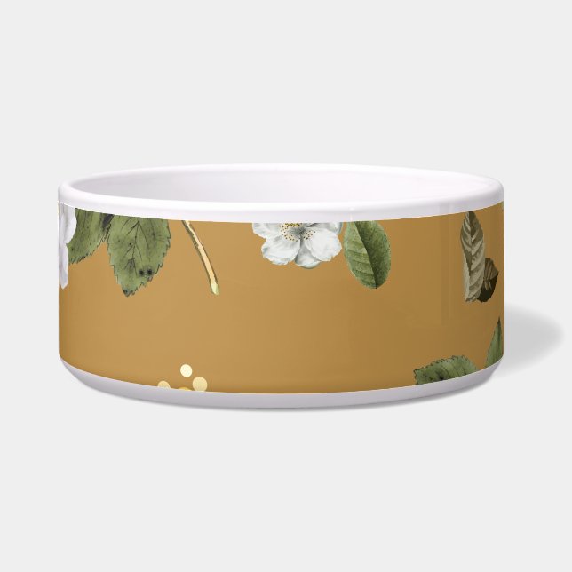 Tigela Flores Amarelas e Rosas Brancas 4 (Frente)