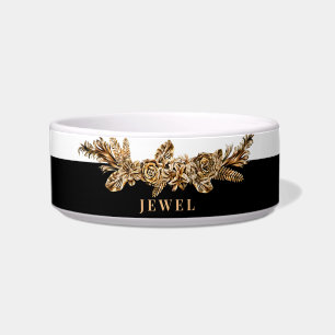 Tigela Flores de Ouro de luxo personalizadas